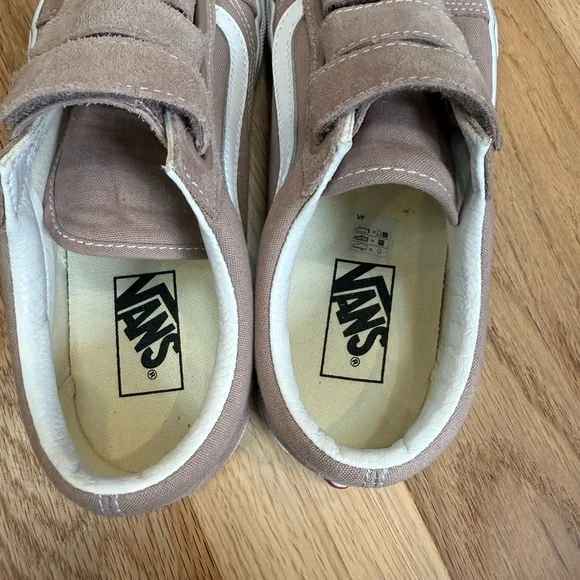 VANS Unisex Old Skool Velcro Sneakers - Mauve - Picture 5 of 7